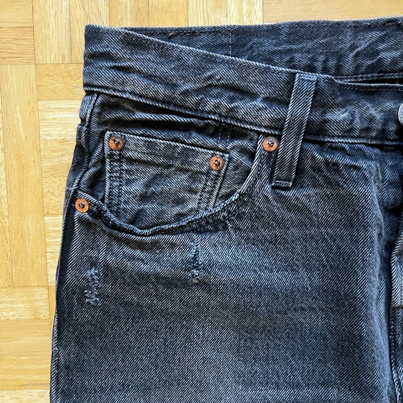 Levis Distressed Straight Jeans - Picture 7 of 7